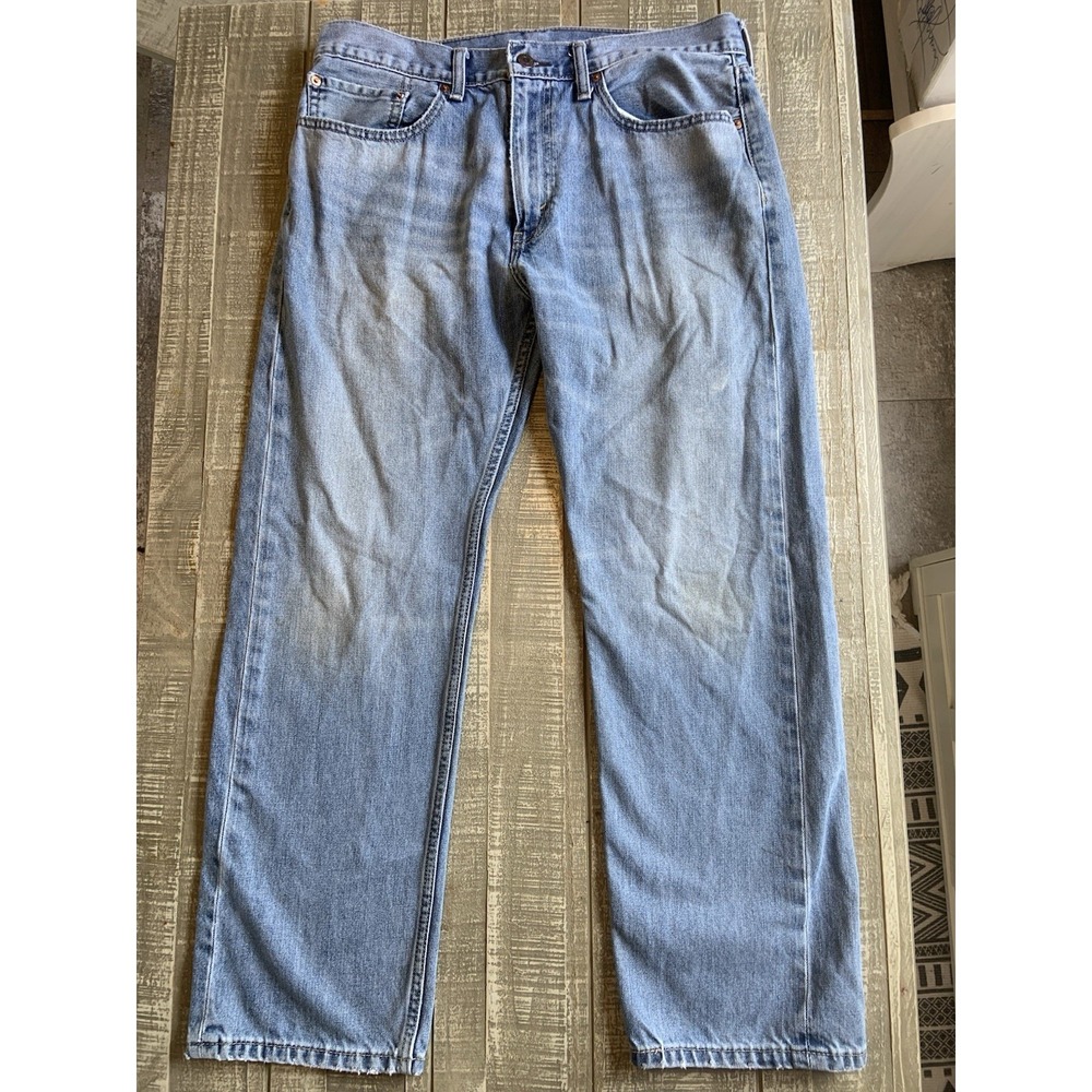 Levi's 505 Y2K Straight Leg Men's Blue Jeans 34x29 Denim Levi Vintage‎
